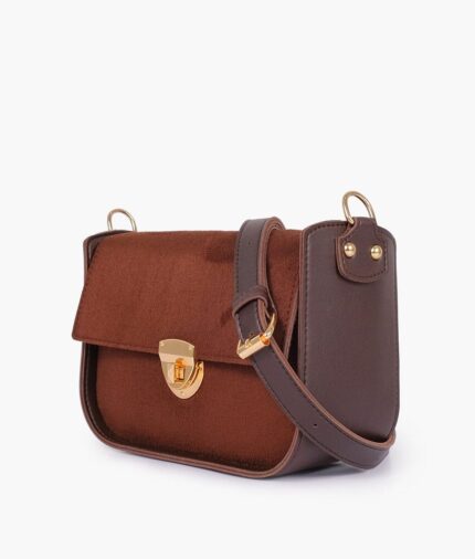 Brown Leather Saddle Bag